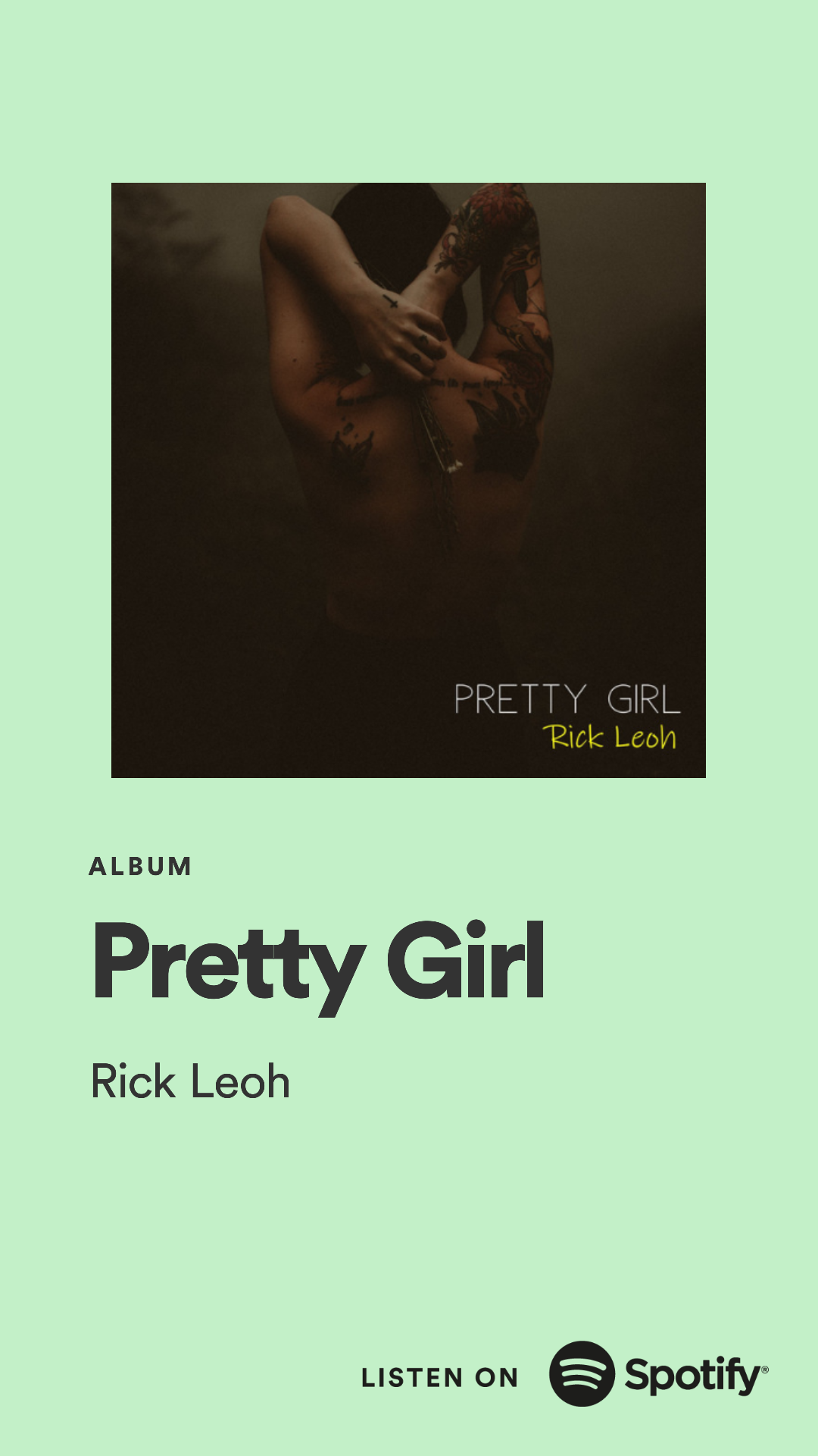 Pretty Girl _ Promo Card